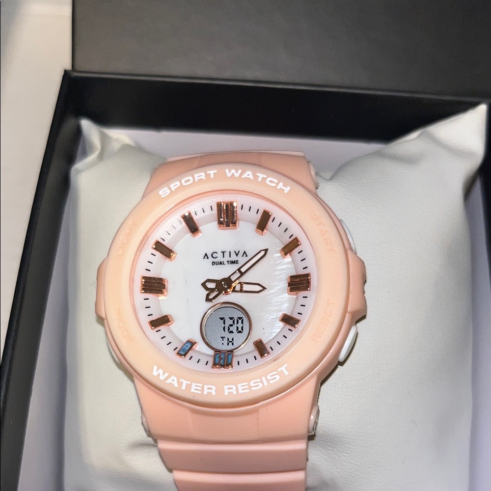 Ativa Sport Watch with Pink Band and White Dial